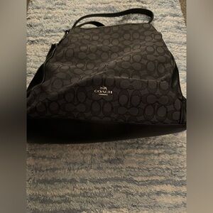 Coach Signature Canvas Shoulder Bag - EUC